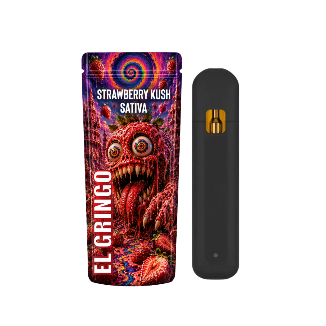 Strawberry vape indica THCX Vape 0,5ml | 19% | Strawberry Kush - Bild 1